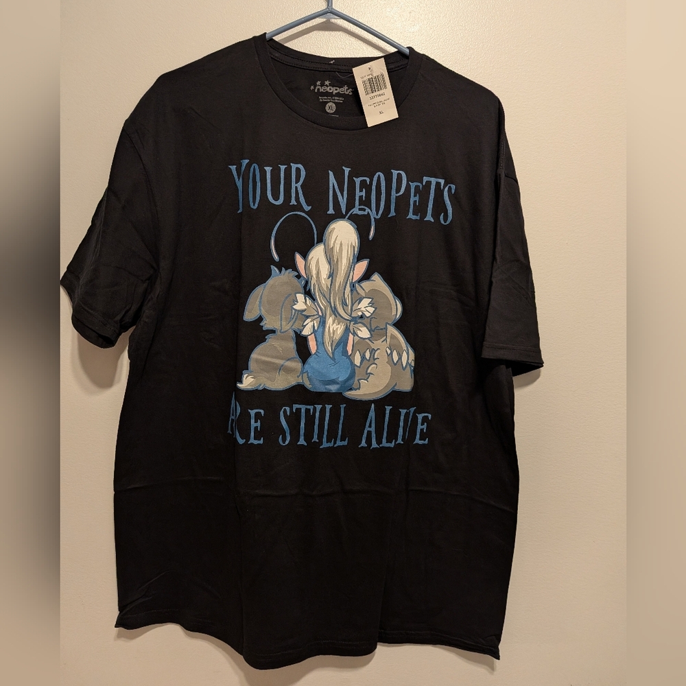 Black Neopets Graphic Tee - Short Sleeve